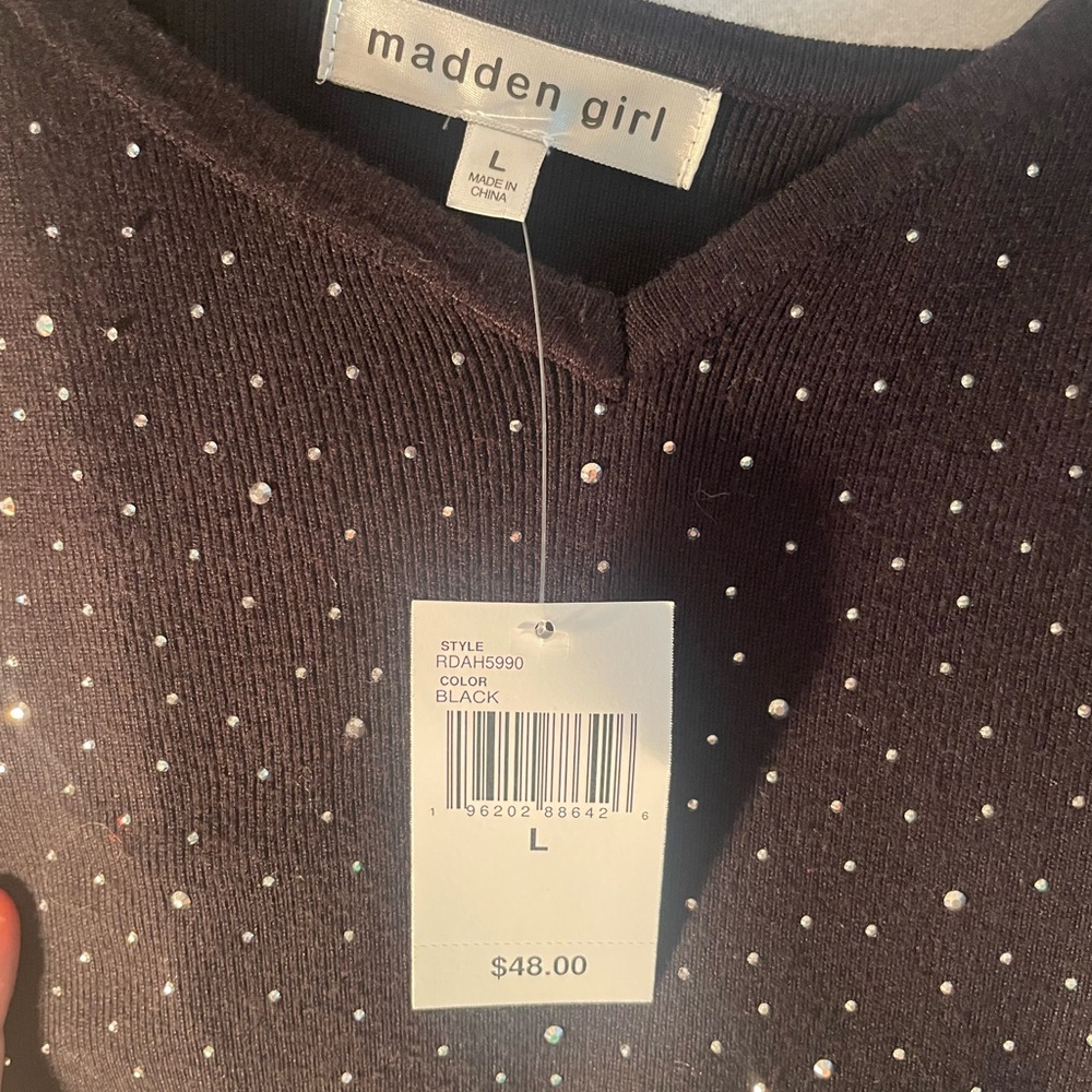 Madden Girl Blue Slip Midi Dress V-Neck Sleeveless - Picture 5 of 6